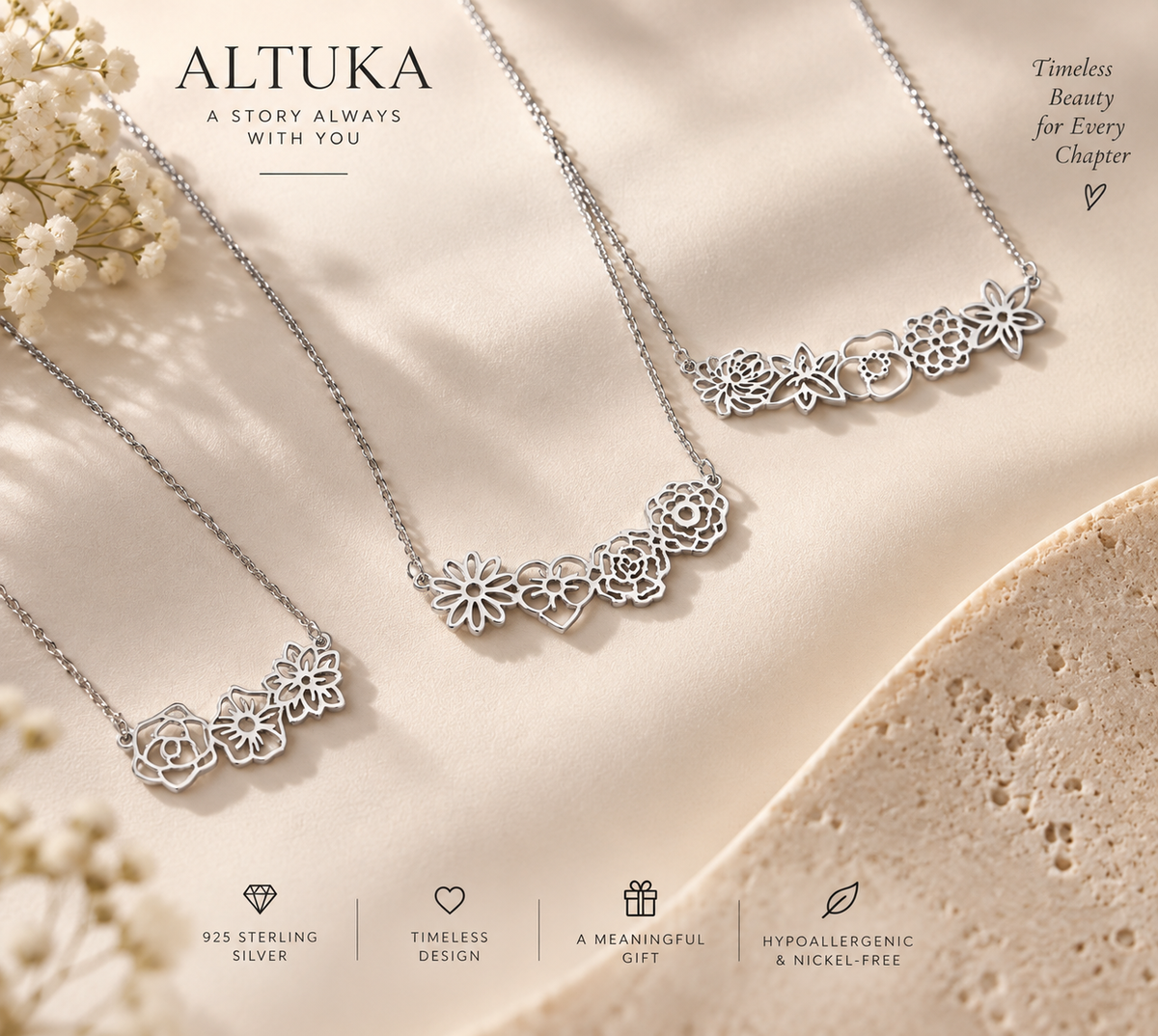 Birth Flower Necklace
