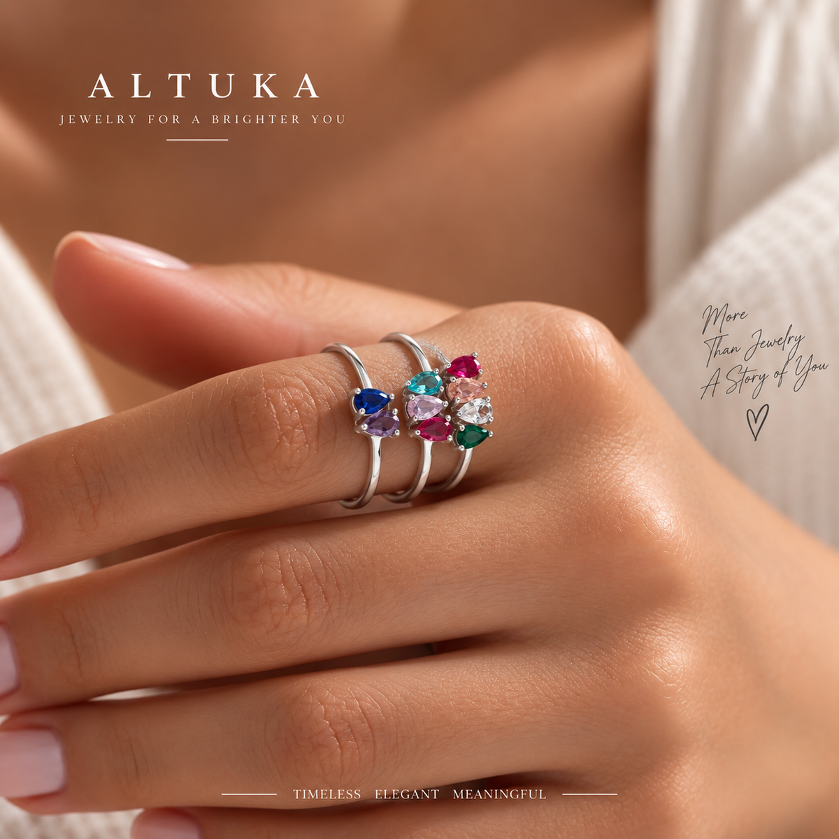 Dainty Birthstone Ring