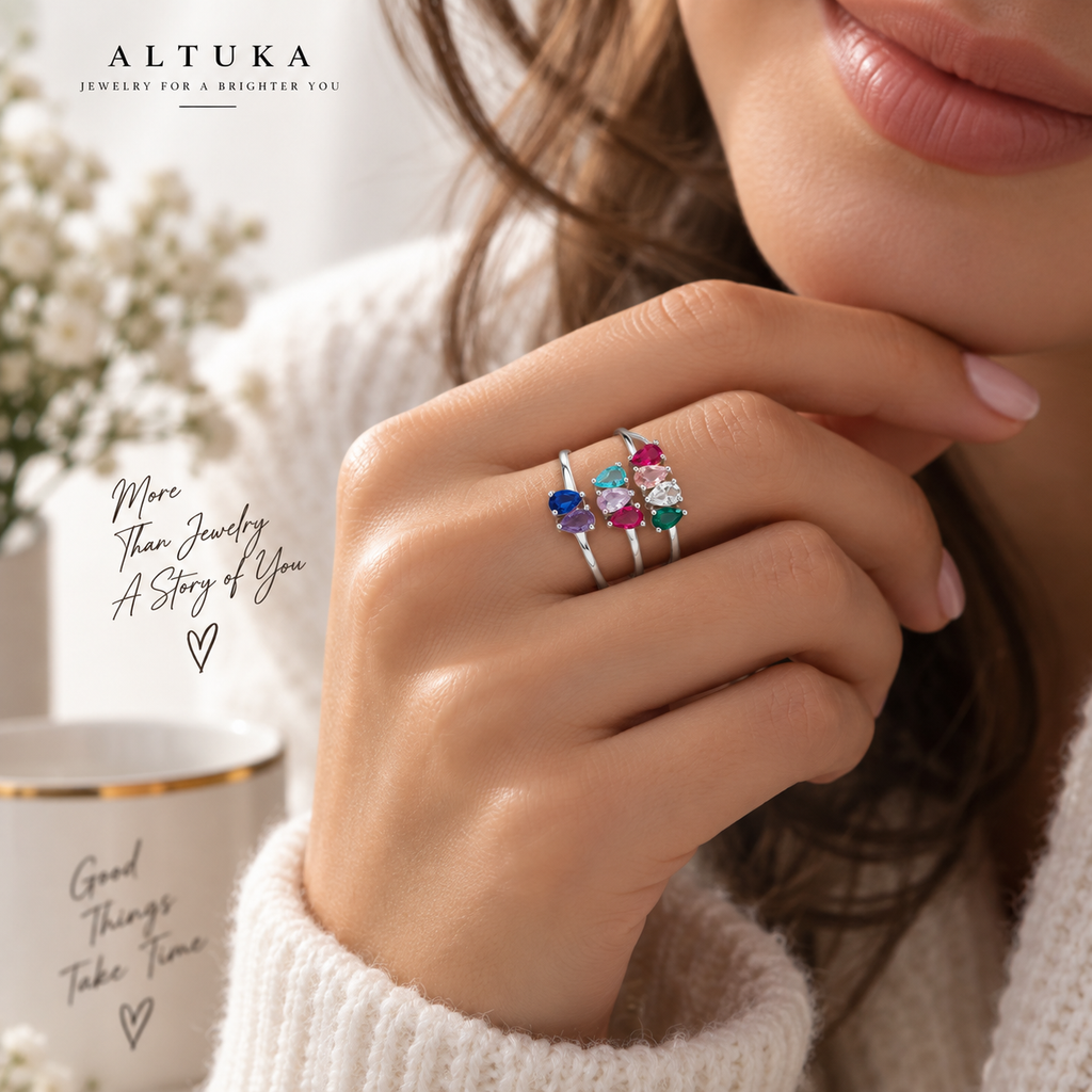 Dainty Birthstone Ring