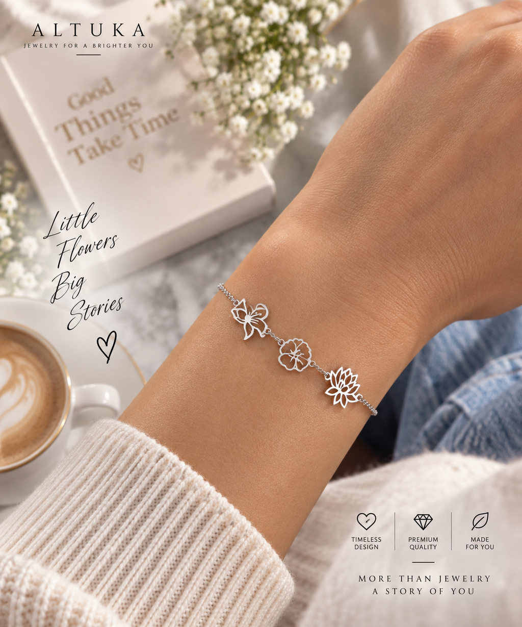 Birth Flower Bracelet