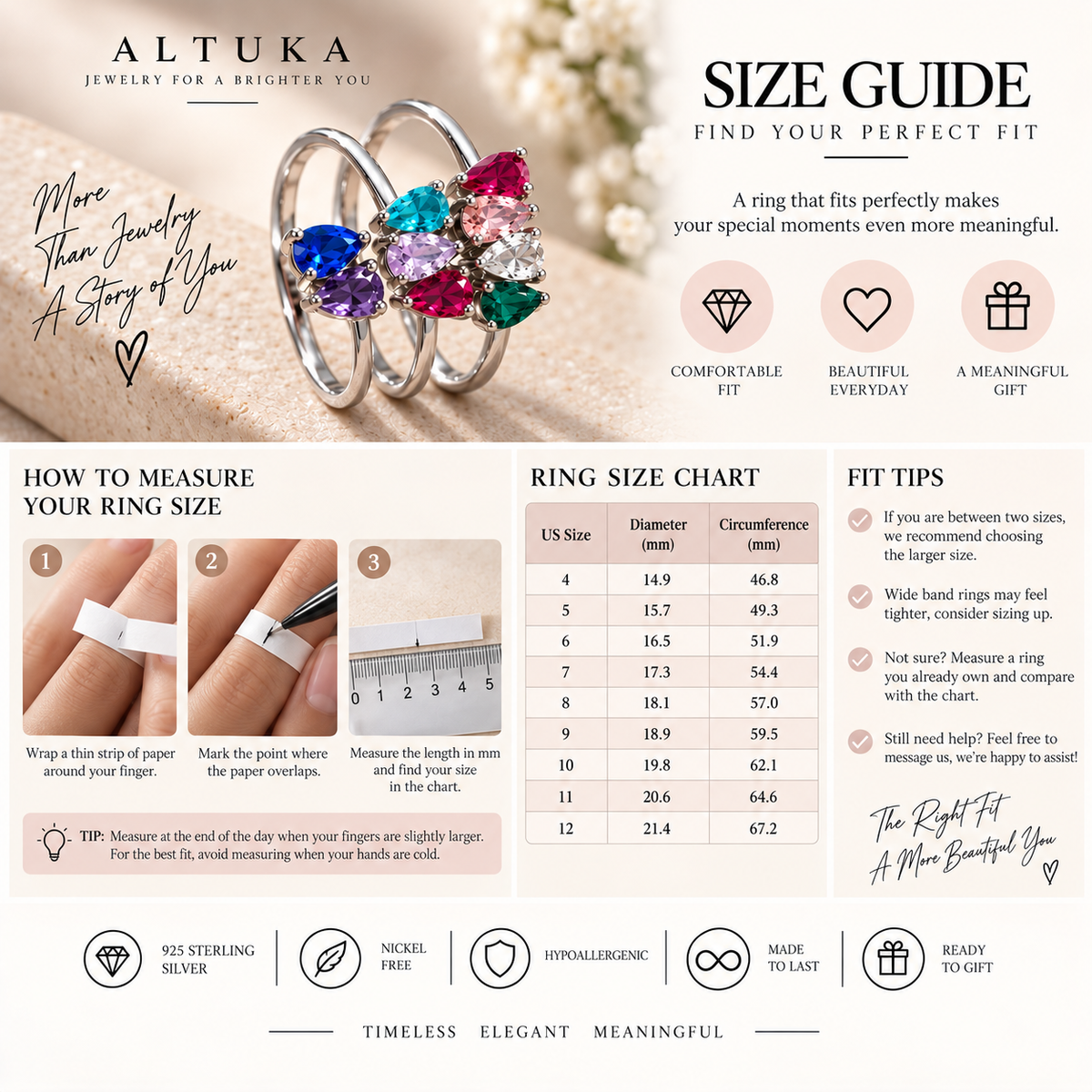 Dainty Birthstone Ring