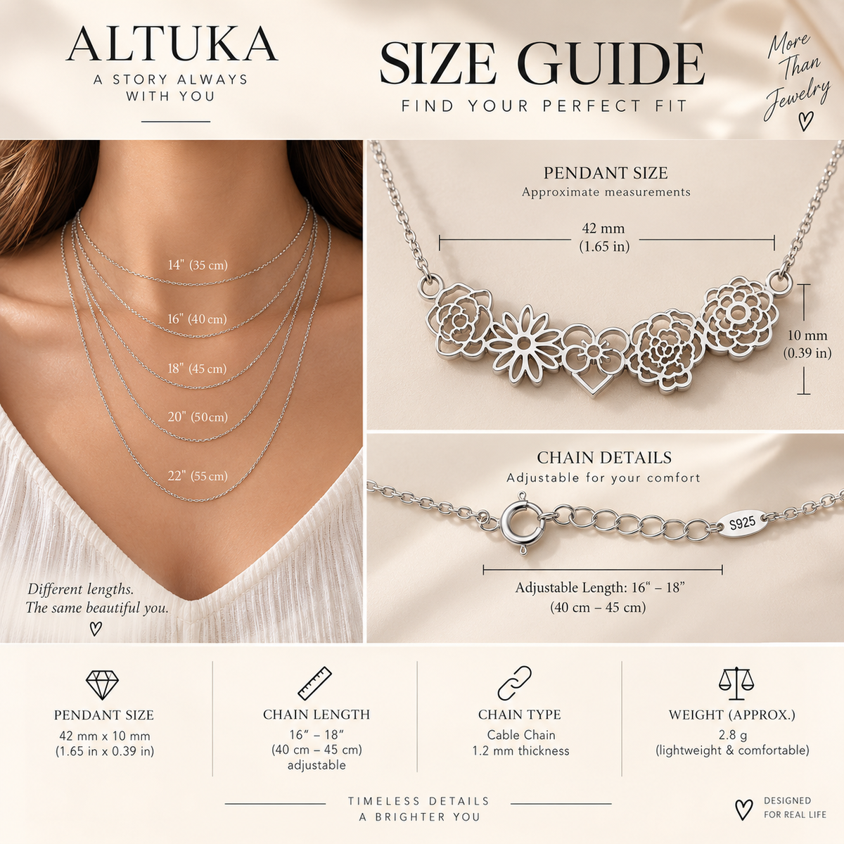 Birth Flower Necklace